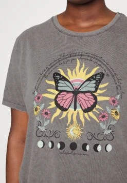 Clare Colorful Mystical- T-Shirt Print - Gray -Even&Odd 009acdb2ce9a4b42a3c1692c986c6dd9