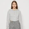 Even&Odd Sweater Met Rits - Mottled Light Grey -Even&Odd 0363ac59592640b29f19c90e58b09aac