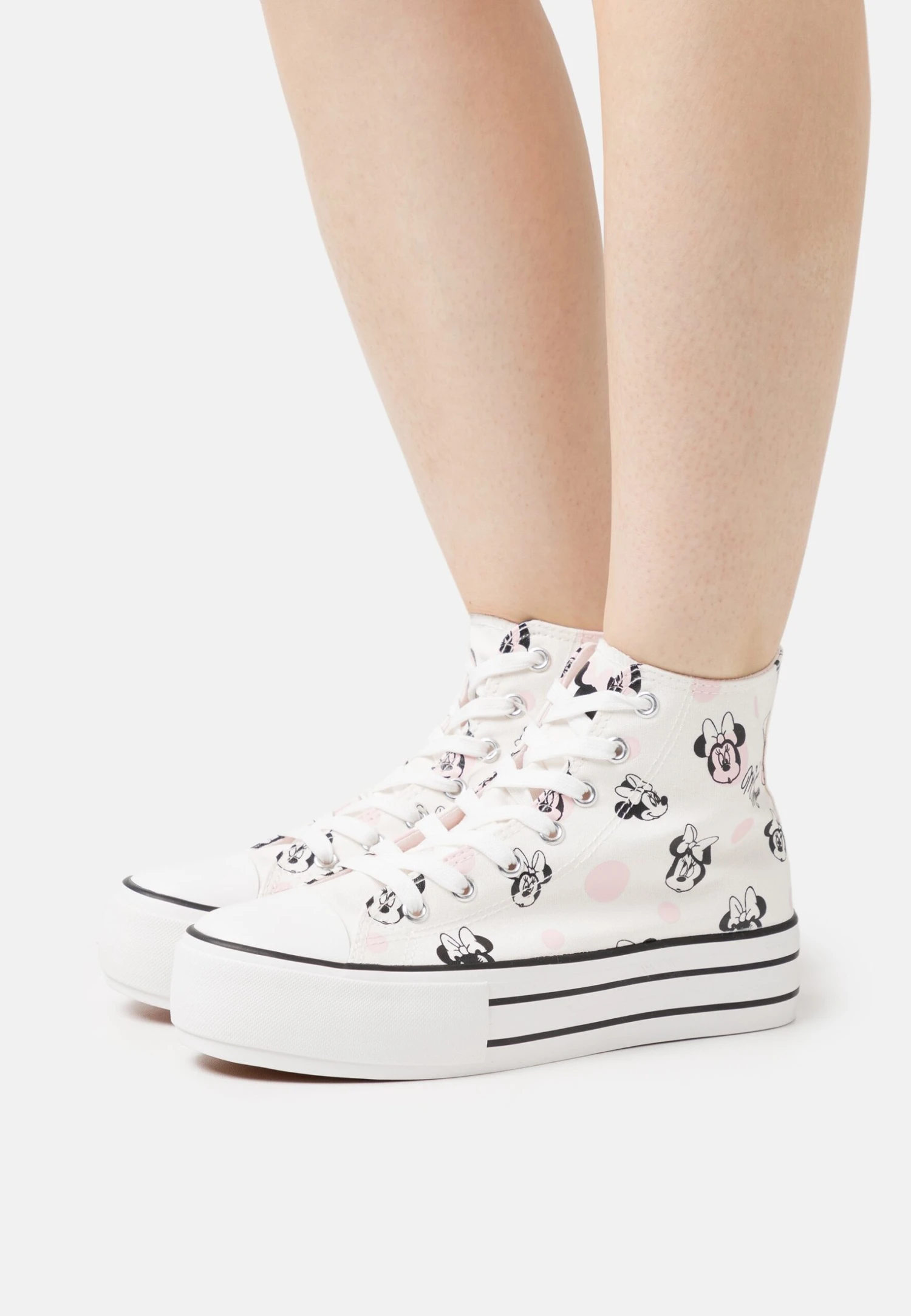 Even&Odd Disney Minnie Mouse - Sneakers Hoog - Rose Gold-Coloured/White 3 Even&Odd Disney Minnie Mouse - Sneakers Hoog - Rose Gold-Coloured/White