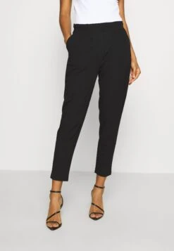 Even&Odd Paperbag Waist Tapered Trousers - Broek - Black