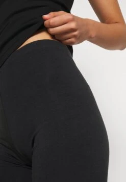 Even&Odd 2 Pack - Legging - Mottled Light Grey/Black -Even&Odd 30e6cbf50a3c4ef58e74ca0db7de7e1a