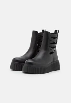 Even&Odd Enkellaarsjes Met Plateauzool - Black -Even&Odd 5d48a2a8e8ee4d1c942666304b0b0461