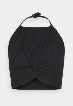 Even&Odd Wrinkle Halter- Top - Black -Even&Odd 61d1a520cbe14f42ab28eef2d0c3bbe0