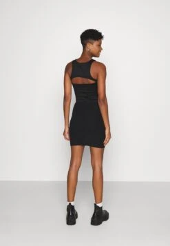 Even&Odd Basic Mini Ribbed Skirt - Kokerrok - Black -Even&Odd 65cb68f6cbb74e00a56ec984a5b74be9