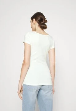 2Pack - T-Shirt Basic - Off-White/ Mottled-Grey -Even&Odd 6b9e3956f33e4bcc8036195fccf172ea