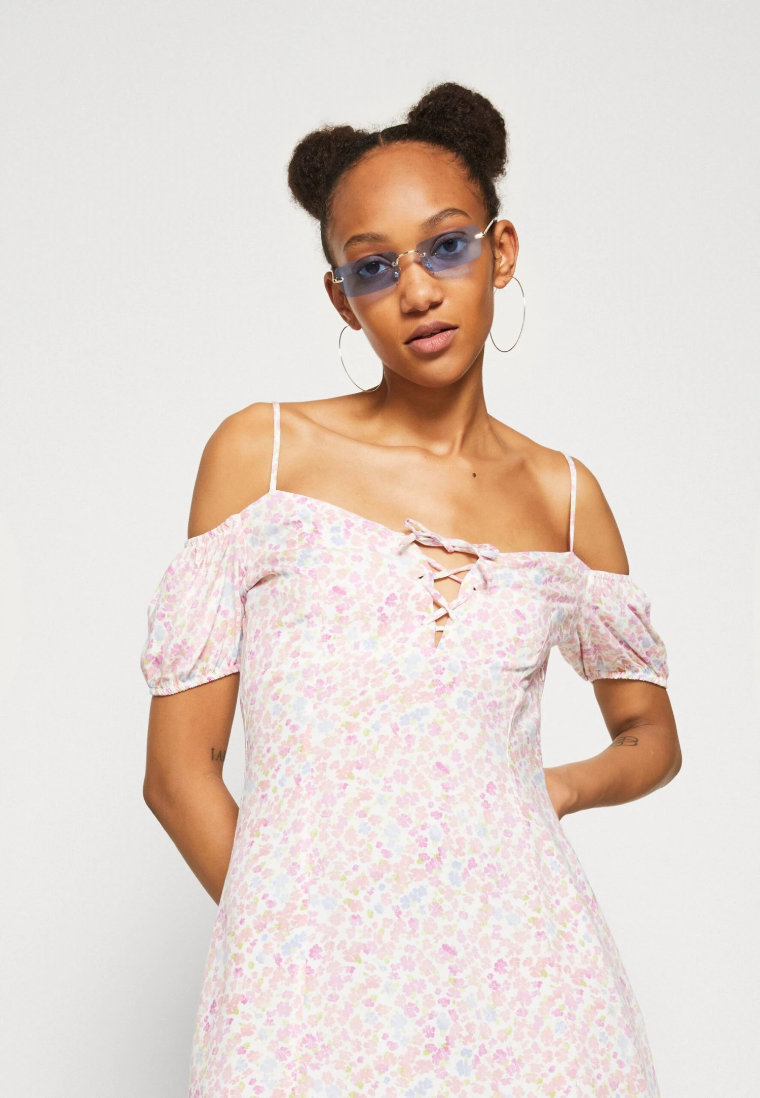 Even&Odd Jurk - Off-White/Pink 6 Even&Odd Jurk - Off-White/Pink - Afbeelding 4