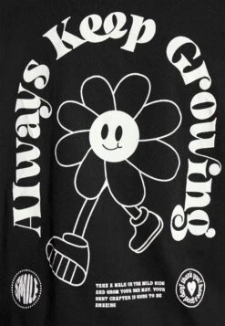 Even&Odd Liz Keep Growing Mascot / 802 - Black - T-Shirt Print - 802 - Black -Even&Odd 71e34c72045347d393b273f10373fd39