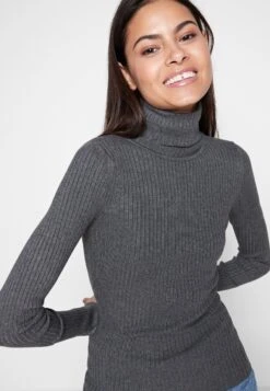 Even&Odd Trui - Mottled Dark Grey -Even&Odd 7e58e2324d3d4d40ada8302fe33e2782