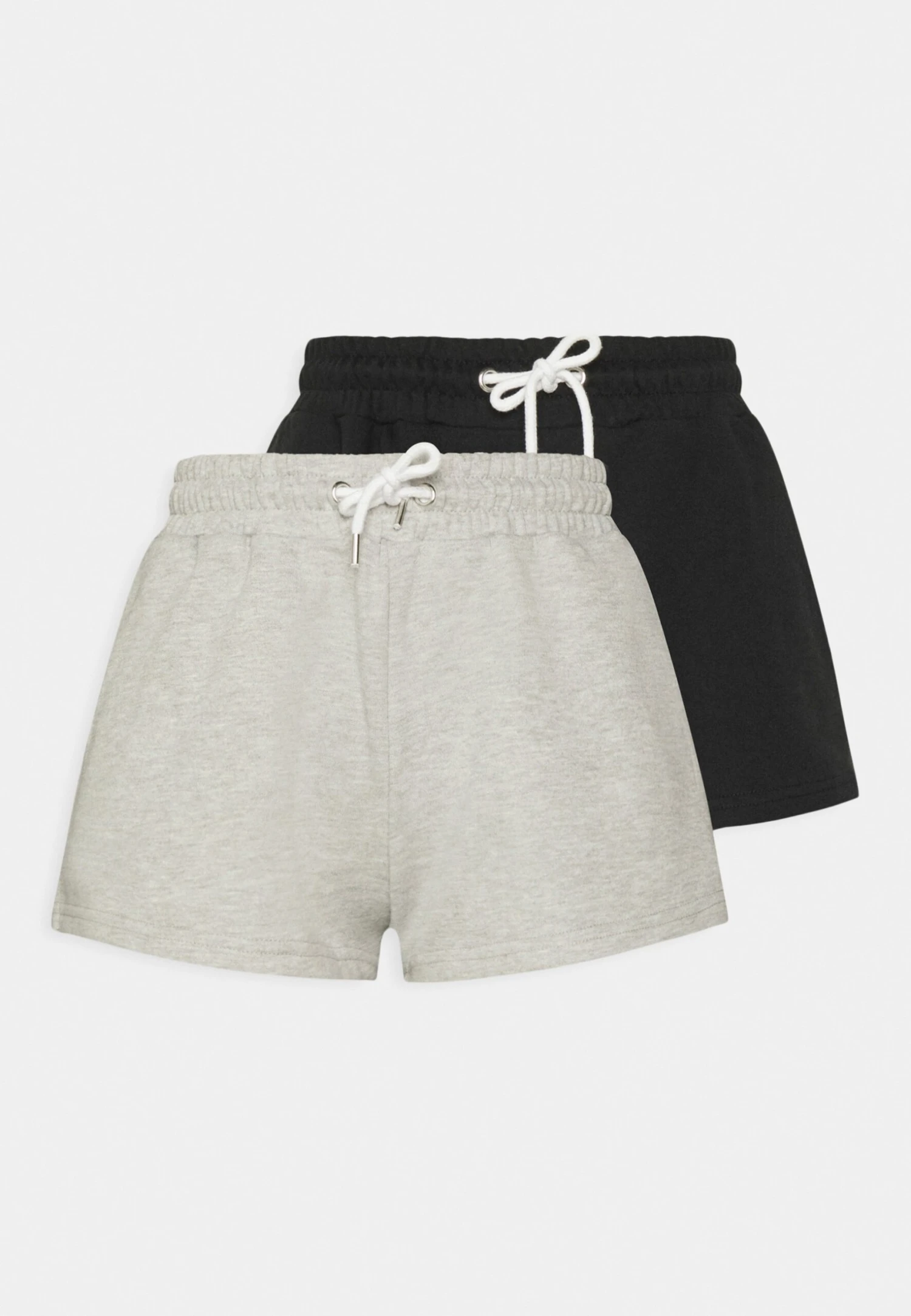 Even&Odd 2 Pack - Shorts - Black/Mottled Light Grey 3 Even&Odd 2 Pack - Shorts - Black/Mottled Light Grey