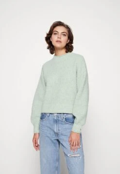 Even&Odd Moss Stitch Jumper - Trui - Light Green -Even&Odd 9f9f2f84b81446678be2c3cd6ed9f8e8