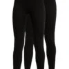 2 Pack - Legging - Black 1 2 Pack - Legging - Black -Even&Odd ab9b90b363604ddeb24bfc6336ae7acc