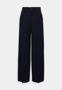 Wide Leg Trousers - Broek - Dark Blue -Even&Odd addbd51ecd68415f9d27812f1f47461b