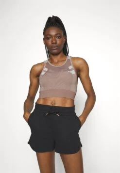 Sport-Bh Met Medium Support - Taupe -Even&Odd b220c0899e8e44808dfdee4ec744dd9f