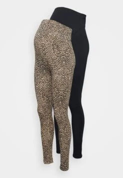 2 Pack - Legging - Black/Multi-Coloured -Even&Odd bec655475c4f477094edf605ec88be71