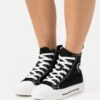 Even&Odd Love - Sneakers Hoog - Black/Pink -Even&Odd bf5d9ac7f3754e2da7e4820f1f37e4d4