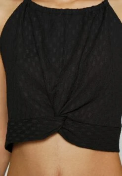 Even&Odd Wrinkle Halter- Top - Black -Even&Odd d5b4574b095448019a4eb1c120e2c329