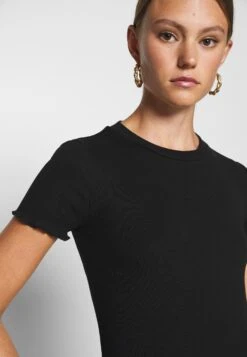 Even&Odd 2 Pack - T-Shirt Basic - Black/White -Even&Odd d6c6704a5a414318bdc4a4bbc78fc95f