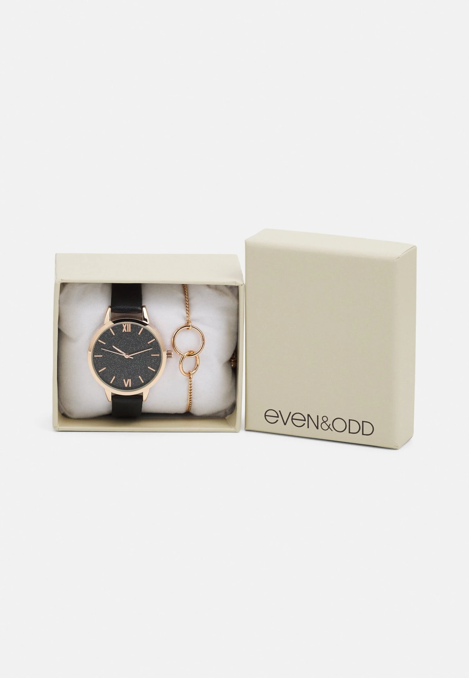 Even&Odd Set - Horloge - Gold-Coloured/Black 7 Even&Odd Set - Horloge - Gold-Coloured/Black - Afbeelding 5