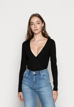 Even&Odd Bodysuit Basic - Longsleeve - Black