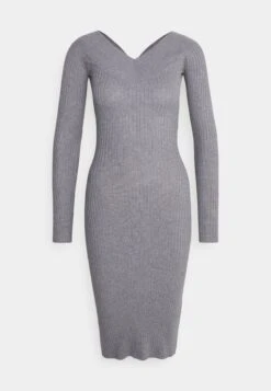 Even&Odd V Ausschnitt Ripp Mini Strickkleid - Etui-Jurk -Mottled Grey 11 Even&Odd V Ausschnitt Ripp Mini Strickkleid - Etui-Jurk -Mottled Grey -Even&Odd f0c56145c26240f686a9018b3cd9cd00